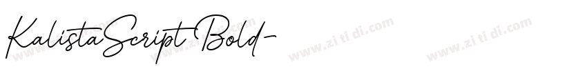KalistaScript Bold字体转换 KalistaScript Bold字体转换